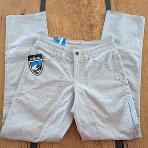 Kuhl Kurve Straight Leg Pants in Light Gray